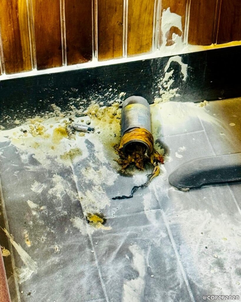 Earlier today, an individual ignited an object inside Boithok Khana Kitchen near Liberty & Autumn Avenues…