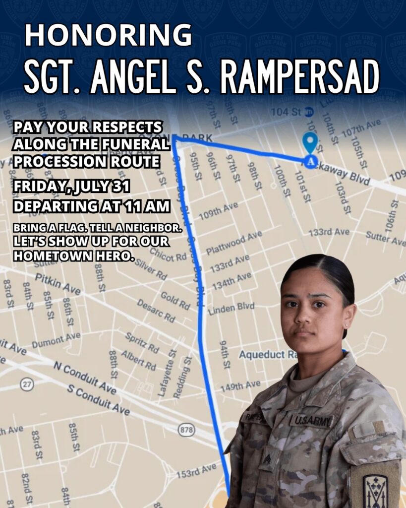 It has been heartwarming to see so many neighbors paying their respects to Sgt.