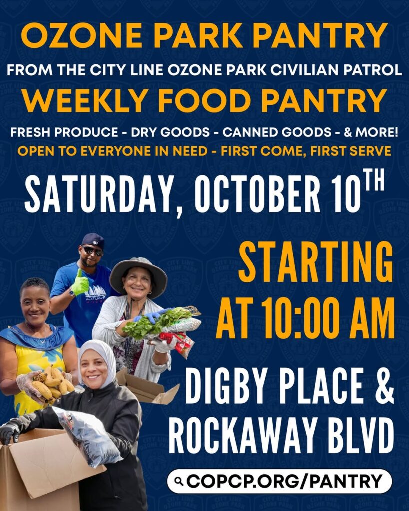 The Ozone Park pantry is OPEN TOMORROW at 10 AM!